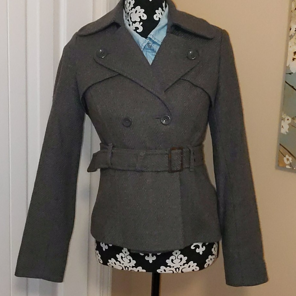 Old Navy Short Belted Double Breasted Pea Coat XS